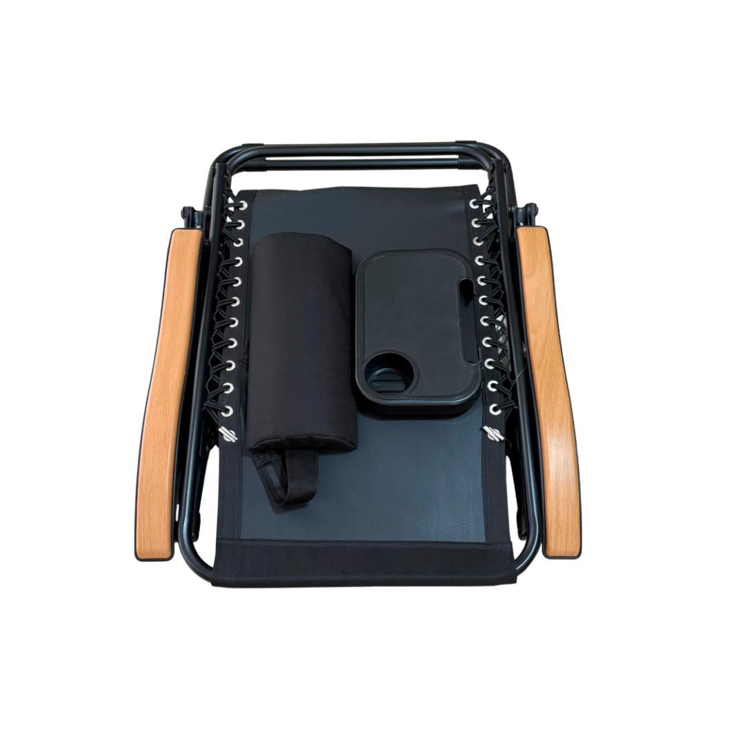 萩原 リラックスチェア ブラック LC-4058BK