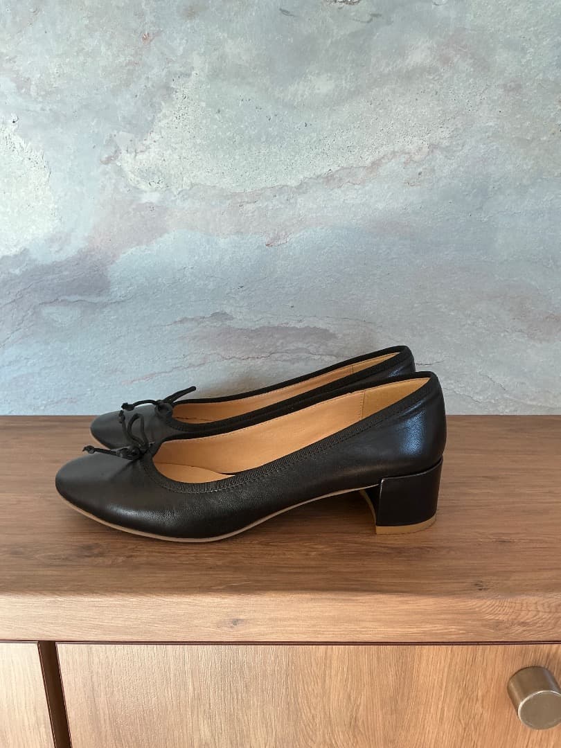 FABIO RUSCONI（ファビオルスコーニ） バレエパンプス （ブラック）