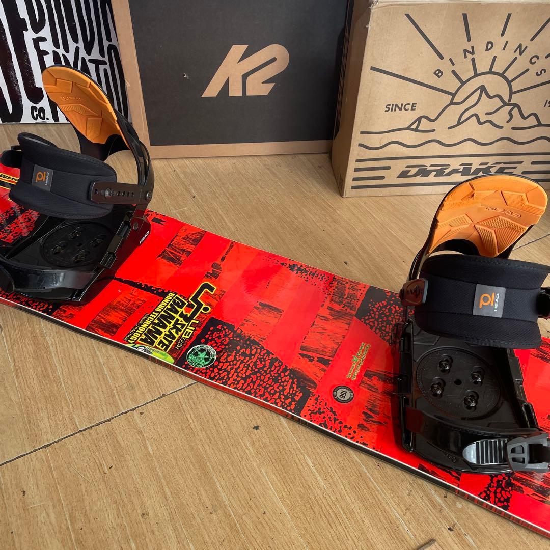 LIBTECH×HEAD　バインディング付スノーボードセット　名作BANANA