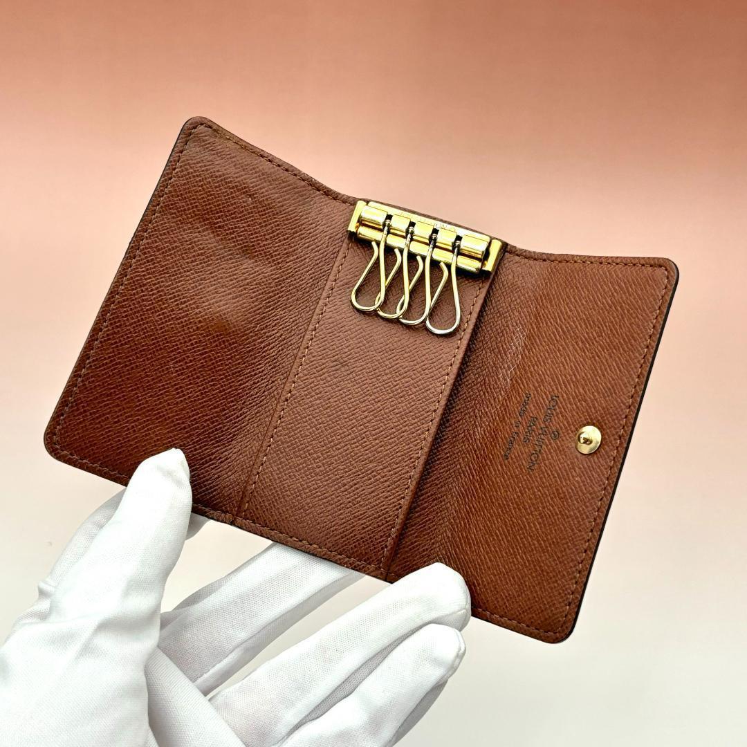 ✨良品✨ルイヴィトン　モノグラム　ミュルティクレ4 キーケース　ブラウン