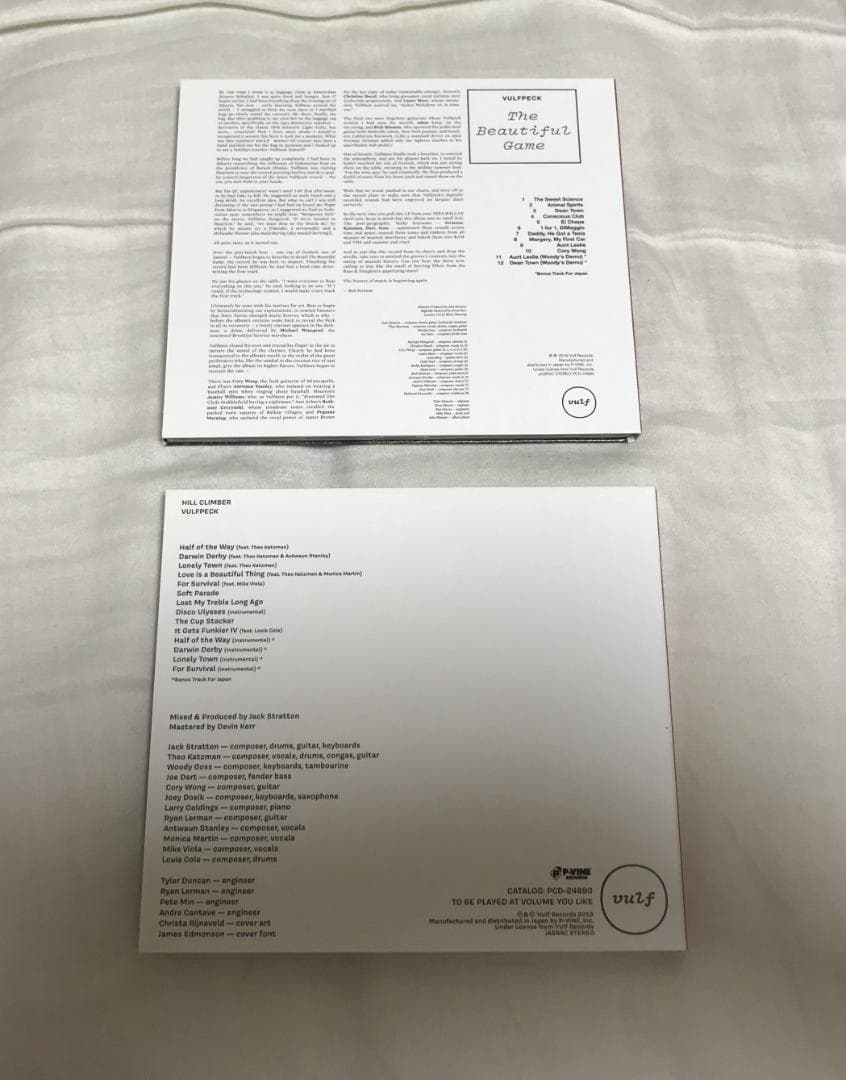 Vulfpeck「Beautiful Game」「Hill Climber」CD