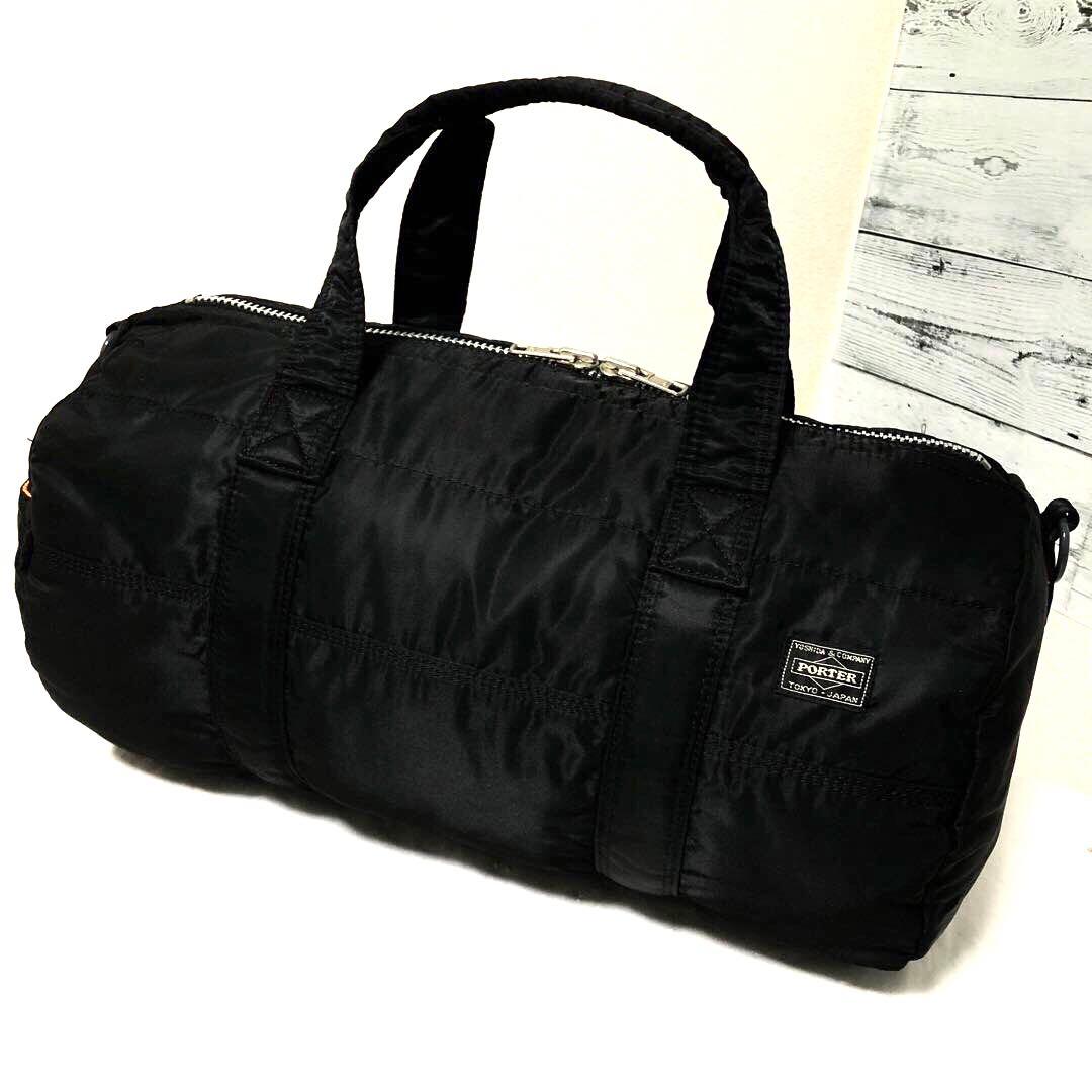美品✨廃盤 ポーター タンカー ボストンバッグ ダッフル 2way ブラック