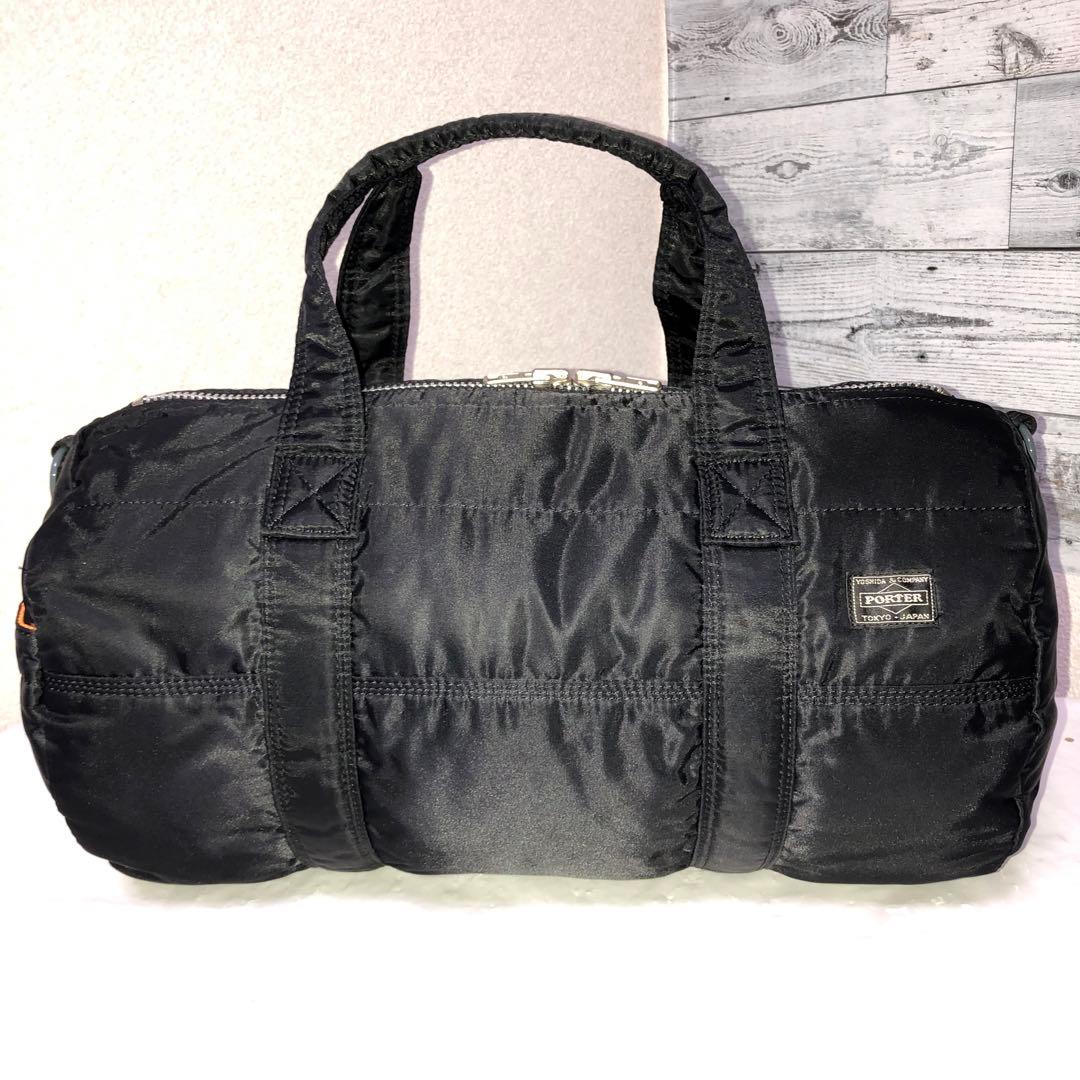 美品✨廃盤 ポーター タンカー ボストンバッグ ダッフル 2way ブラック