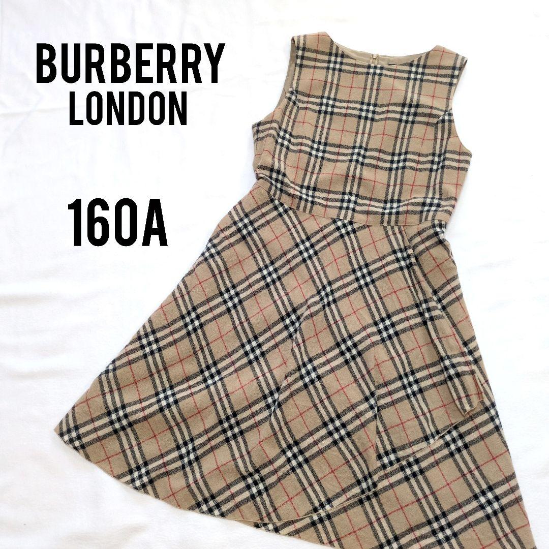バーバリーロンドン ノバチェック ベージュ ノースリーブ ワンピース ひざ丈
