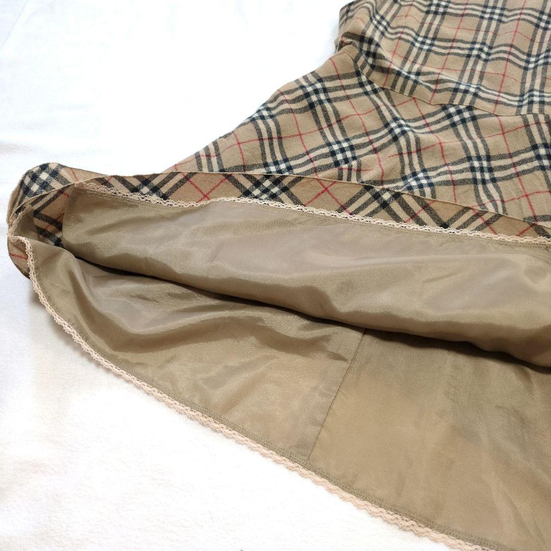 バーバリーロンドン ノバチェック ベージュ ノースリーブ ワンピース ひざ丈