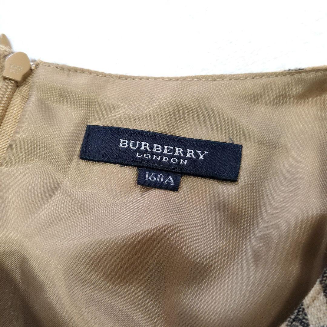バーバリーロンドン ノバチェック ベージュ ノースリーブ ワンピース ひざ丈