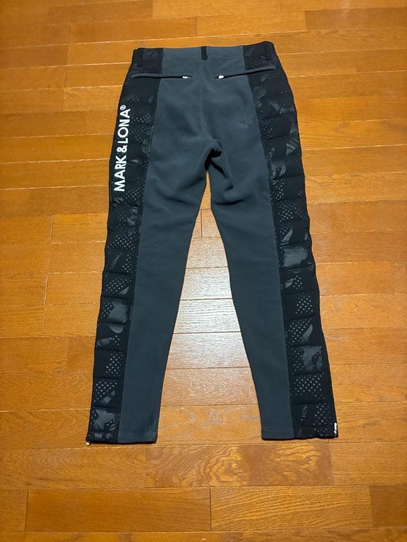 MARK&LONA ブラックパンツ サイドメッシュ