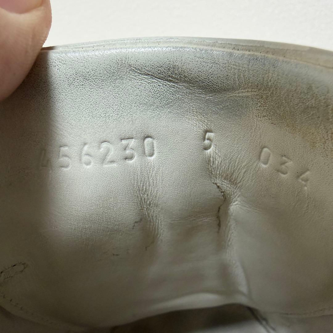 グッチ　456230 スネーク　シェリーライン　ホワイト　スニーカー　5サイズ