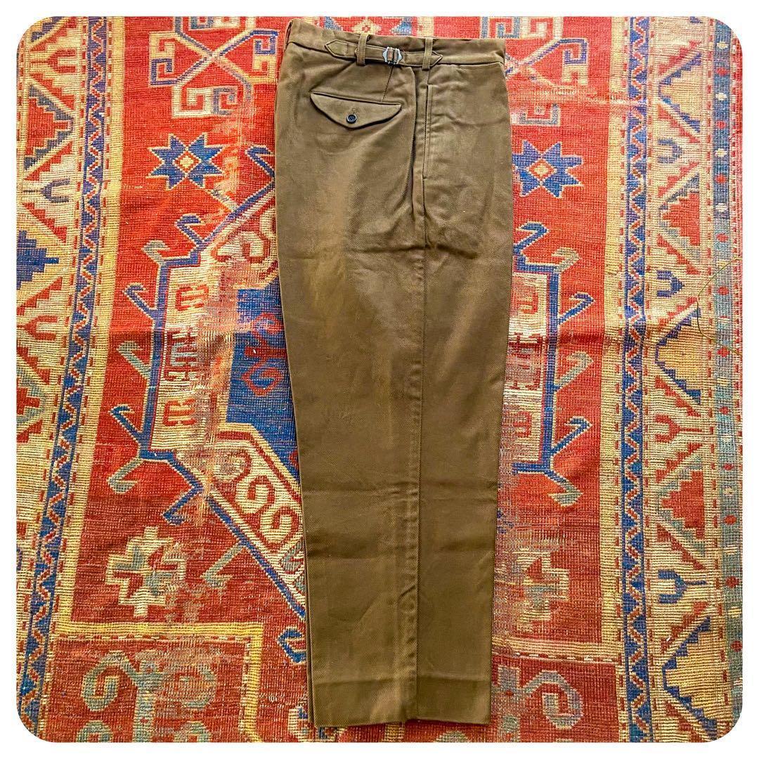 ブラームス broken cloth curve front slacks