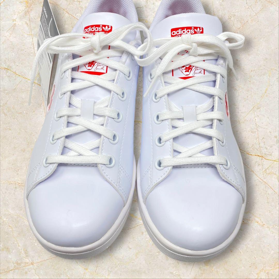 adidas スタンスミス J ホワイト 23 ハート バレンタイン 白