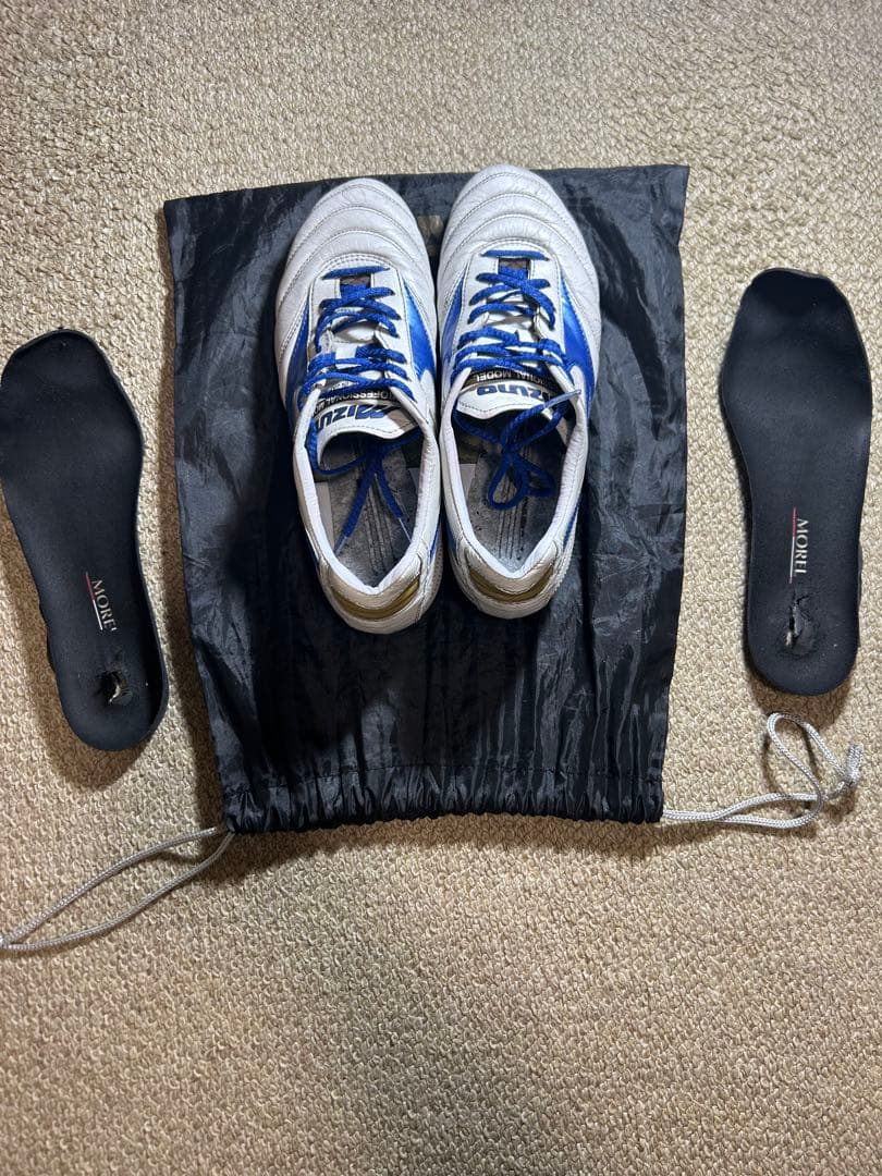 ミズノ モレリア2 JAPANホワイト/ブルー 【限定色】25.5cm