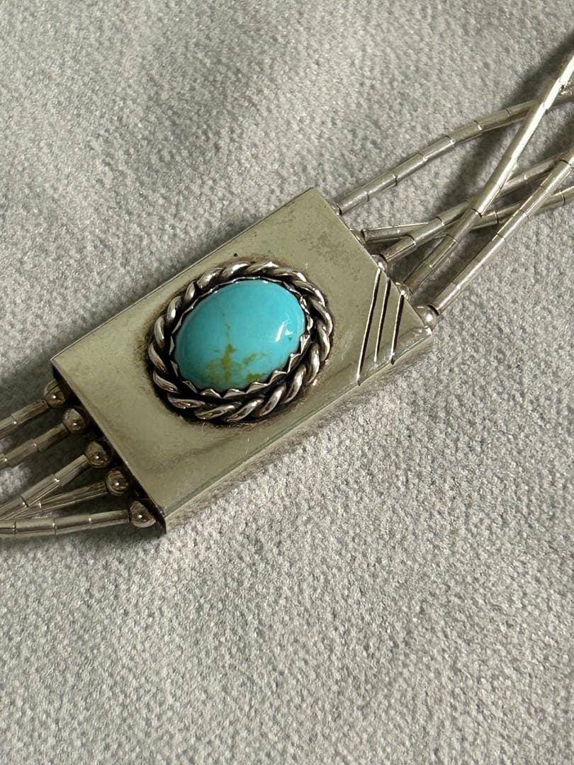 インディアンジュエリー　ブレスレット　シルバー９２５　ターコイズ　ナバホ　系