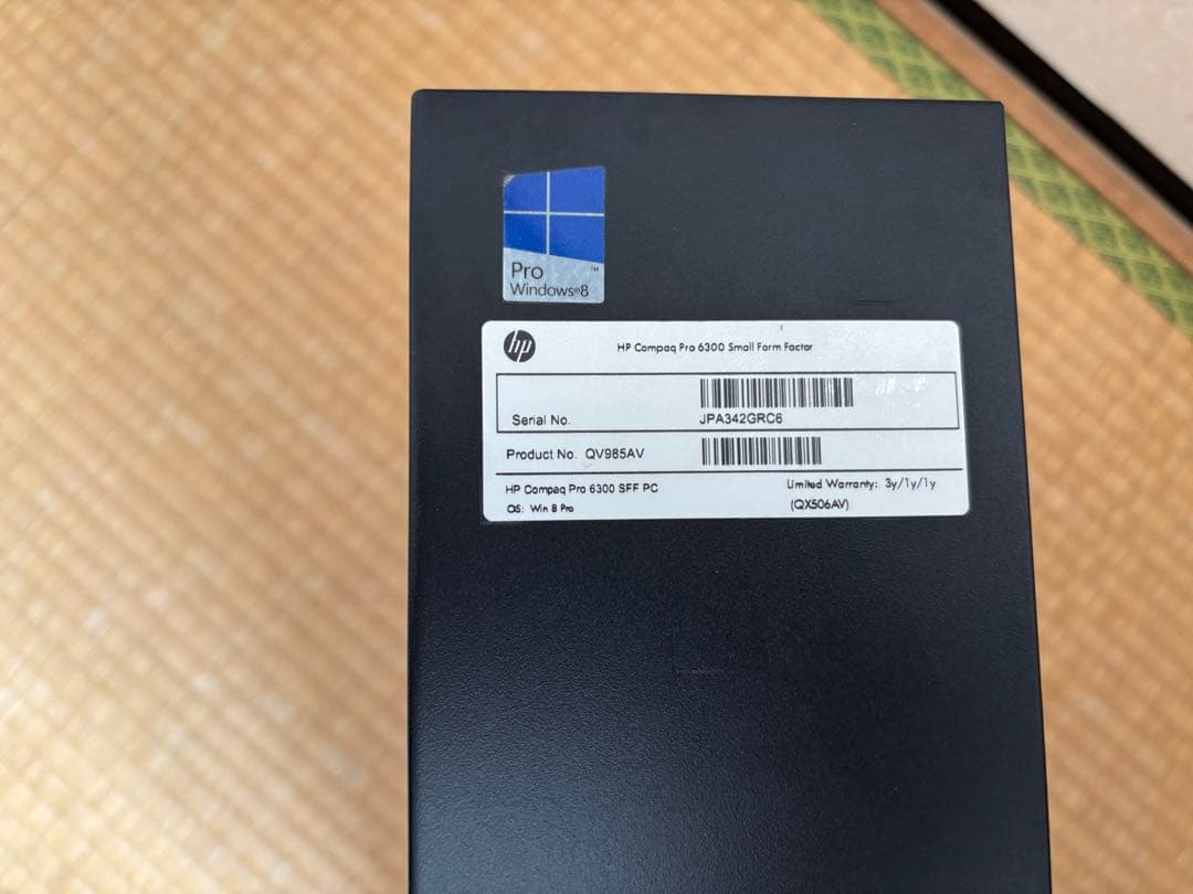 HPスリムデスクトップcore-i5メモリ12G SSD256G+HDD2TB