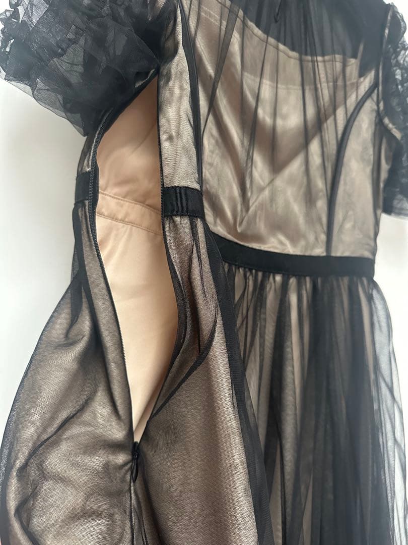 CELFORD チュールギャザー ワンピース