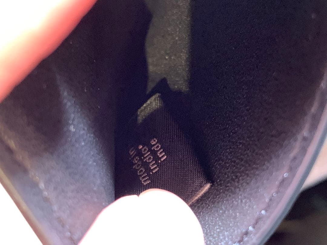 【美品】COACH ブラックレザー 二つ折り財布