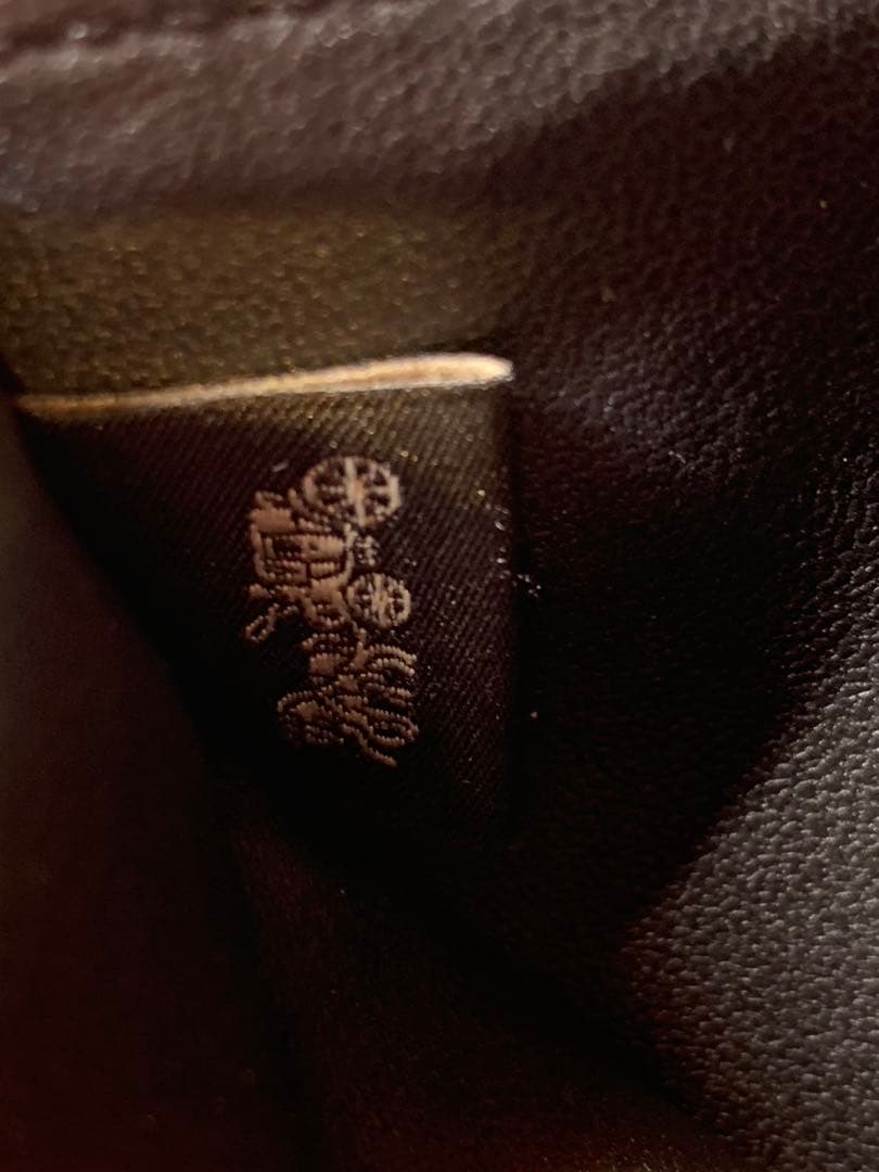 【美品】COACH ブラックレザー 二つ折り財布