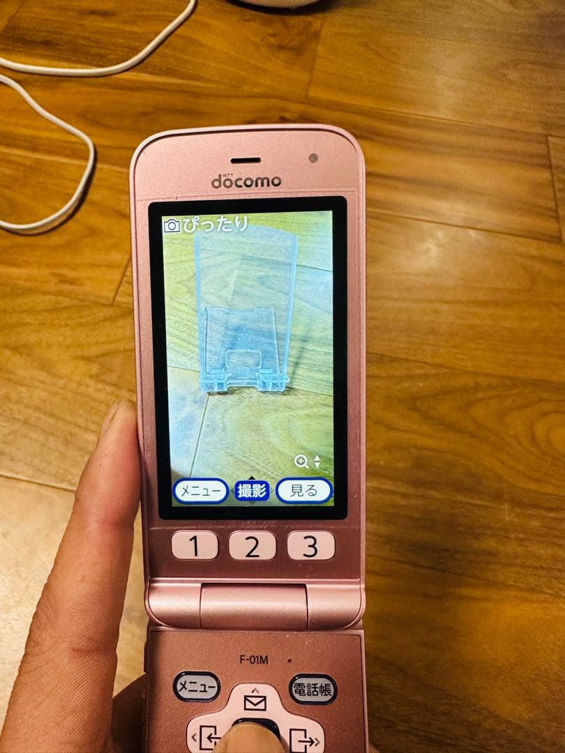 ドコモ らくらくホン F-01M 通電確認済 初期化済