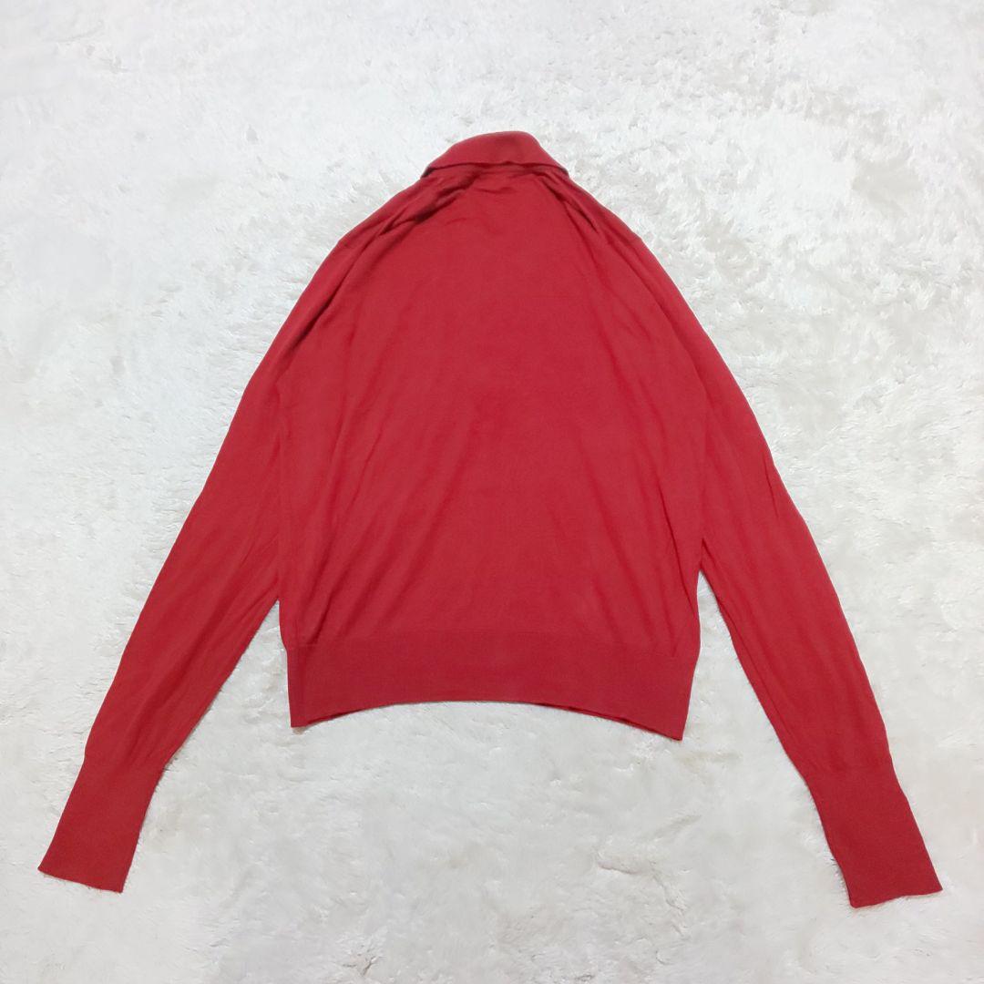 【美品/英国製】HERMES ヴィンテージ カラーカットソー ポロシャツ 金釦