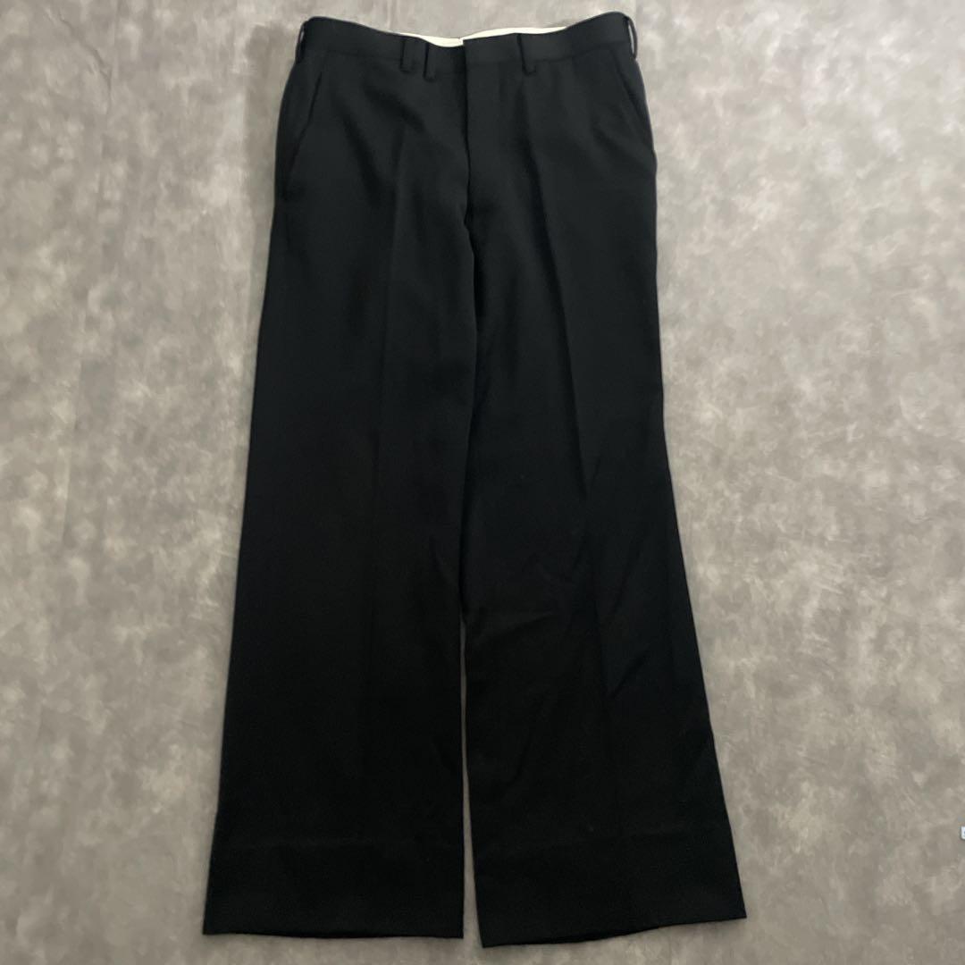 極上 漆黒ウール 黒金ボタン ダブルブレストスーツ のみ