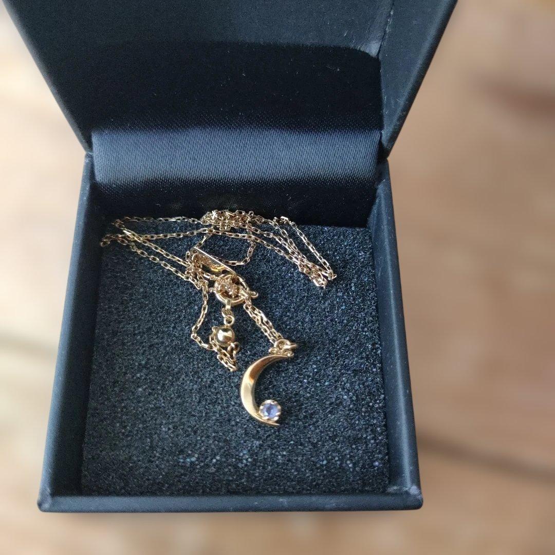 Lune de rêve ゴールド ネックレス 月の形