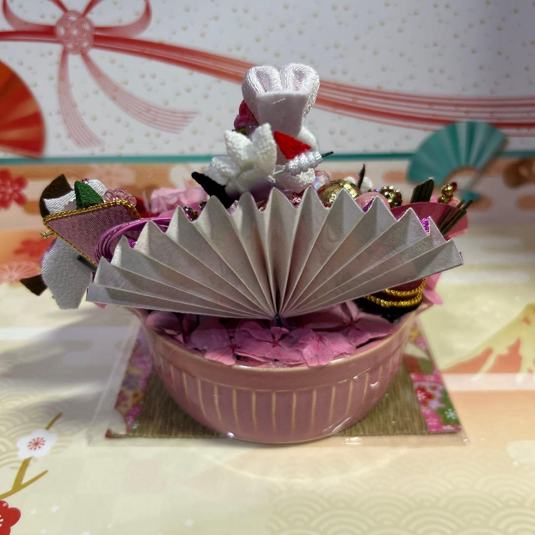 ハンドメイド❣️お正月豪華アレンジ❣️希少お目ぱっちりうさぎちゃん❣️扇、門松❁⃘*.゜