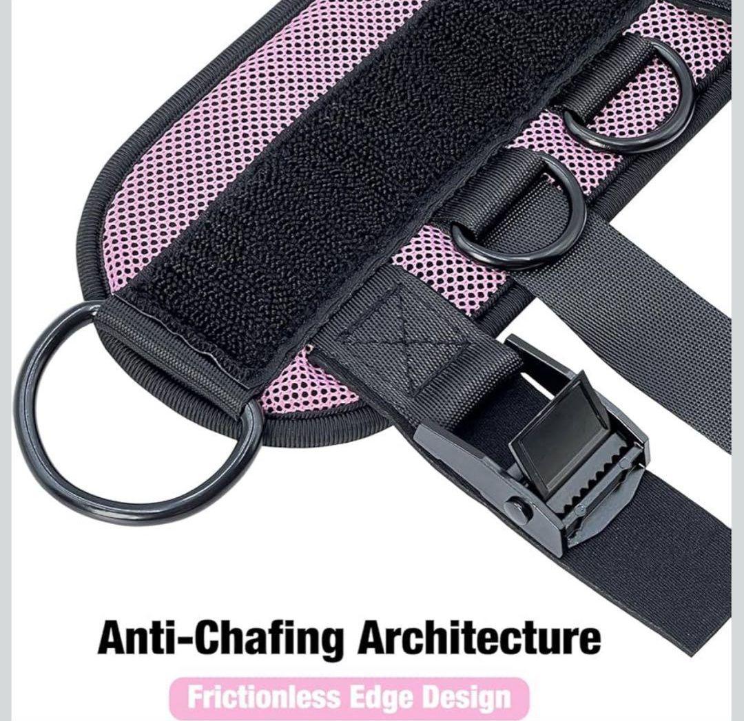 アンクルストラップ ケーブルマシン　ピンク　レッグストレングス　トレーニング