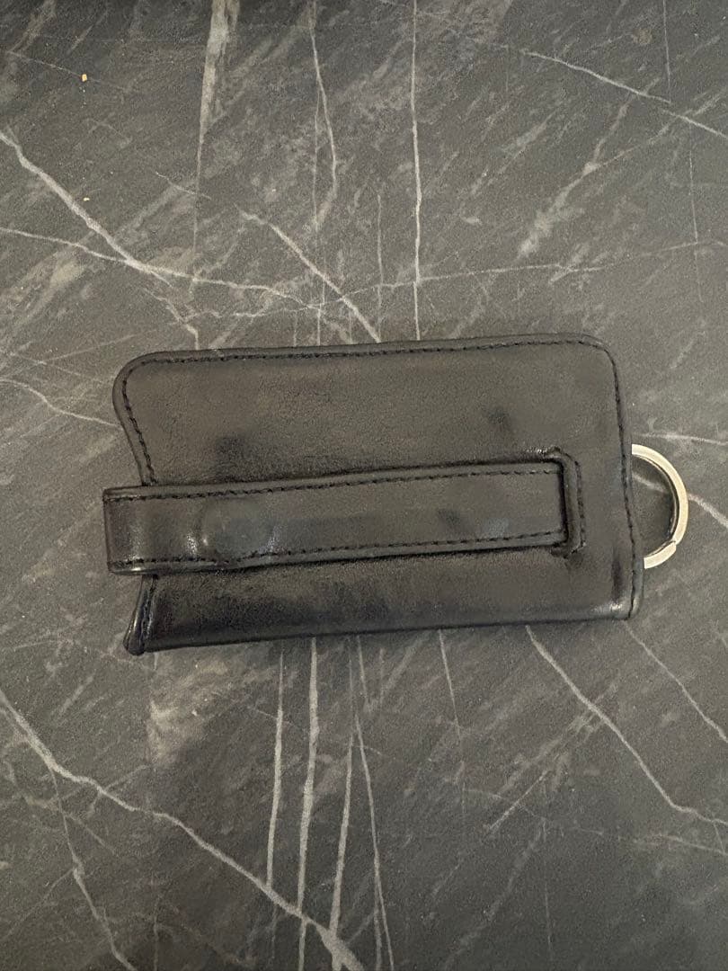 CHROME HEARTS ブラックレザーキーケース