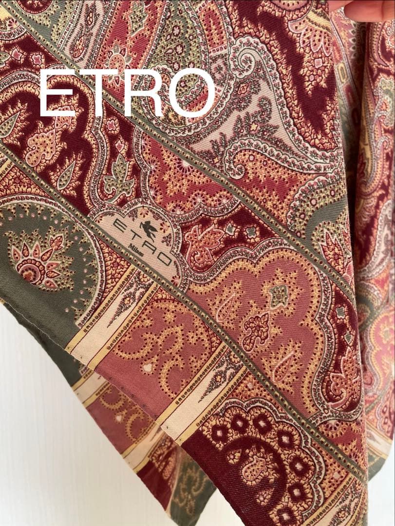 ETRO エトロ　ペイズリー柄 　大判　ストール　ショール