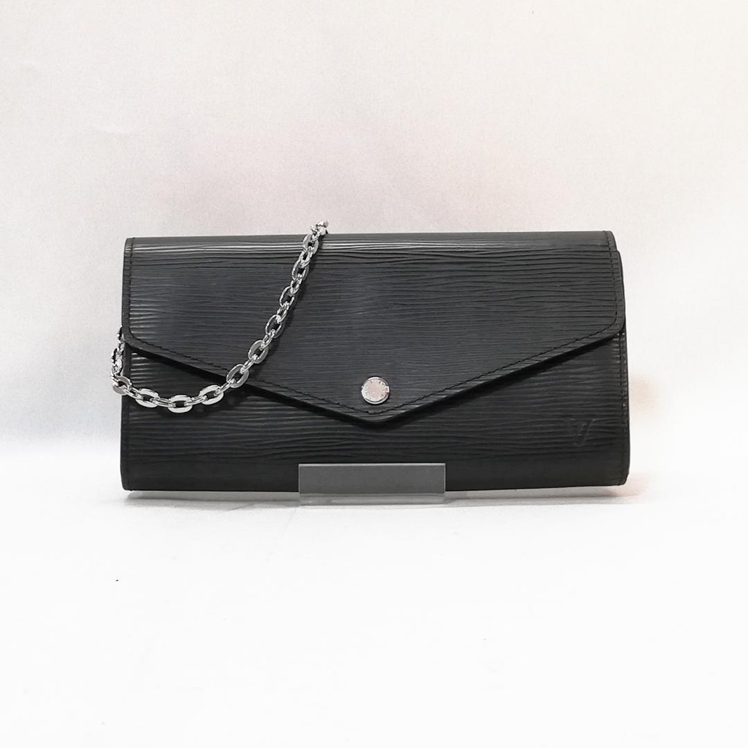 【美品】ルイ・ヴィトン（エピ）ポルトフォイユ・サラ　ノワール 黒　長財布