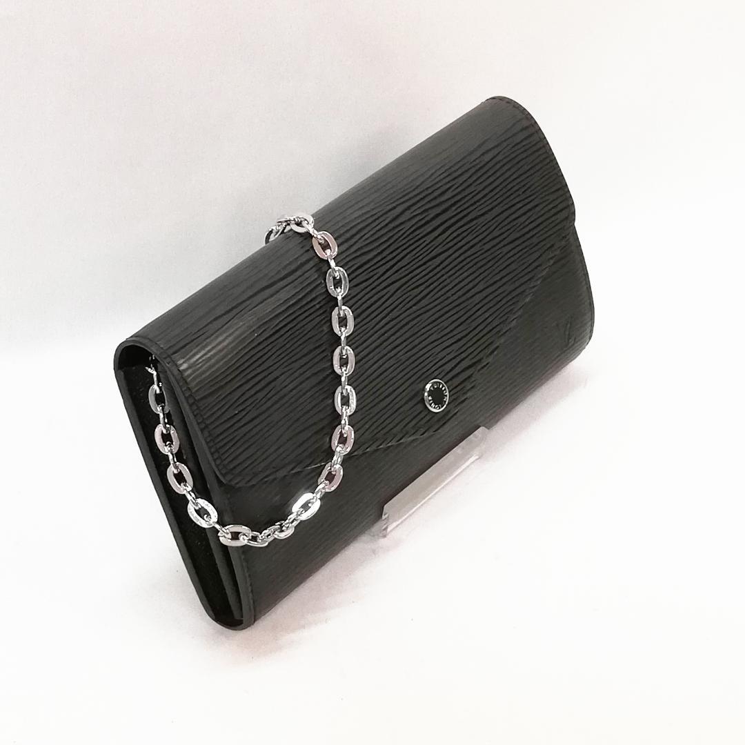 【美品】ルイ・ヴィトン（エピ）ポルトフォイユ・サラ　ノワール 黒　長財布