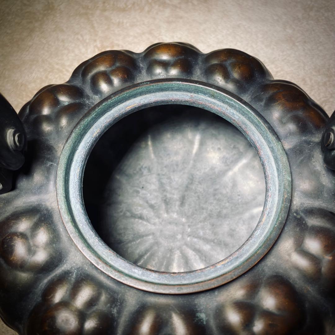 【古き良き日本の逸品】皆川堂の銅製かぼちゃ形薬缶　和のオブジェとして飾るも良し