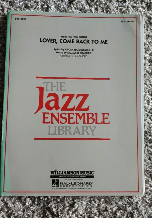 ビッグバンド譜面：Lover, Come Back to Me
