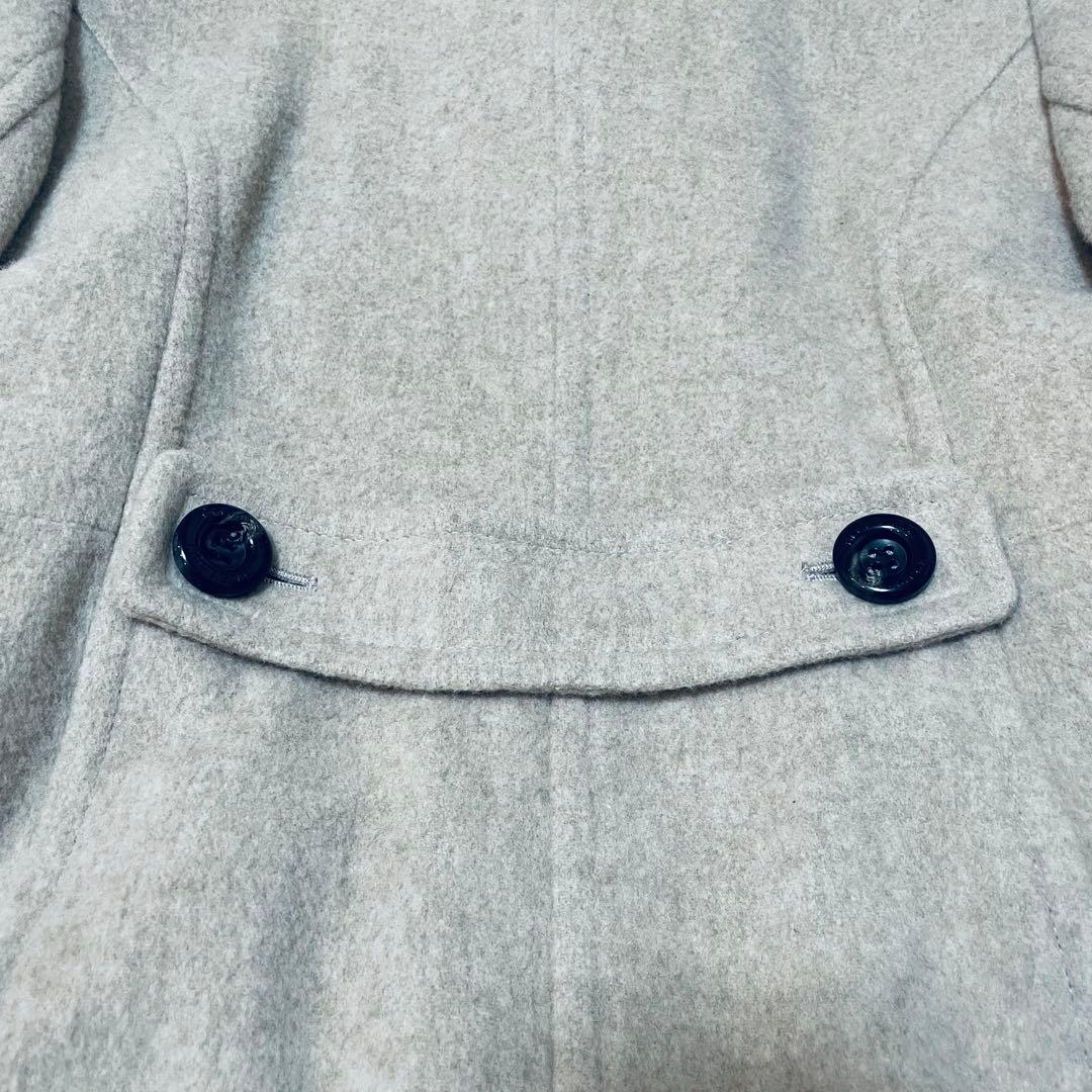 美品　ブルーレーベルクレストブリッジ　ベージュロングコート　ダブルブレスト　38