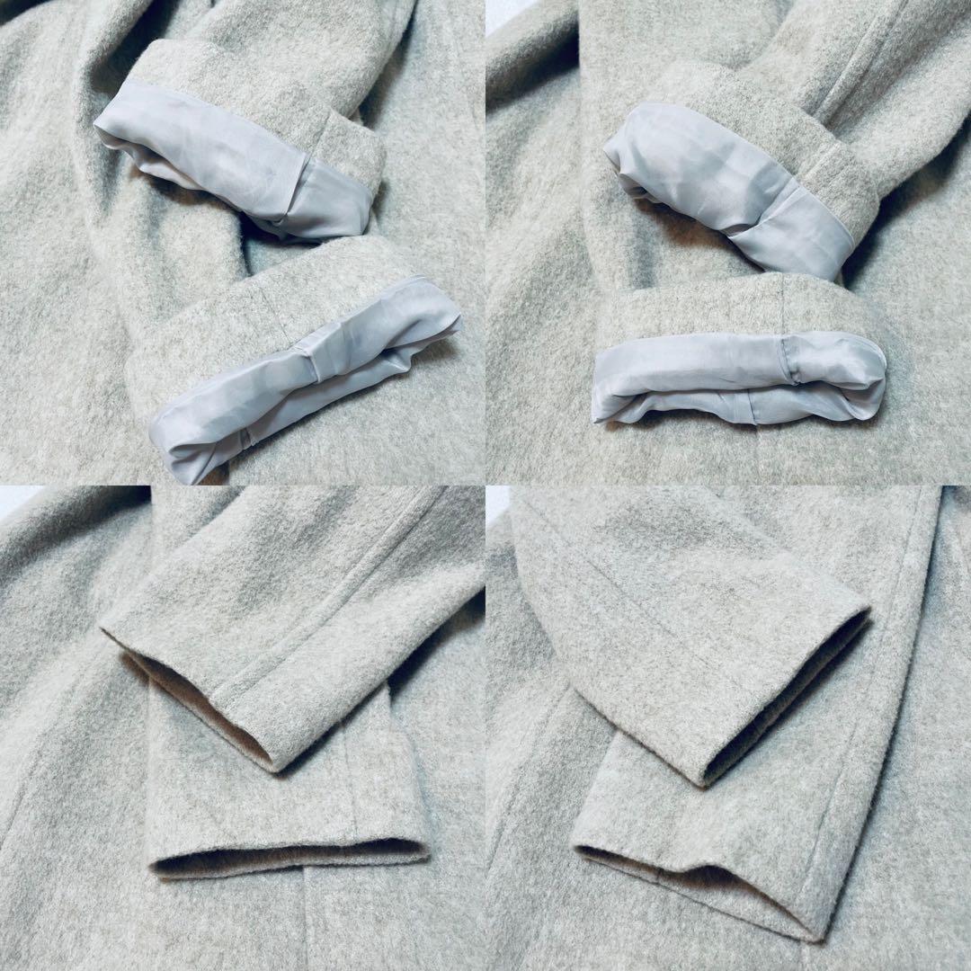 美品　ブルーレーベルクレストブリッジ　ベージュロングコート　ダブルブレスト　38