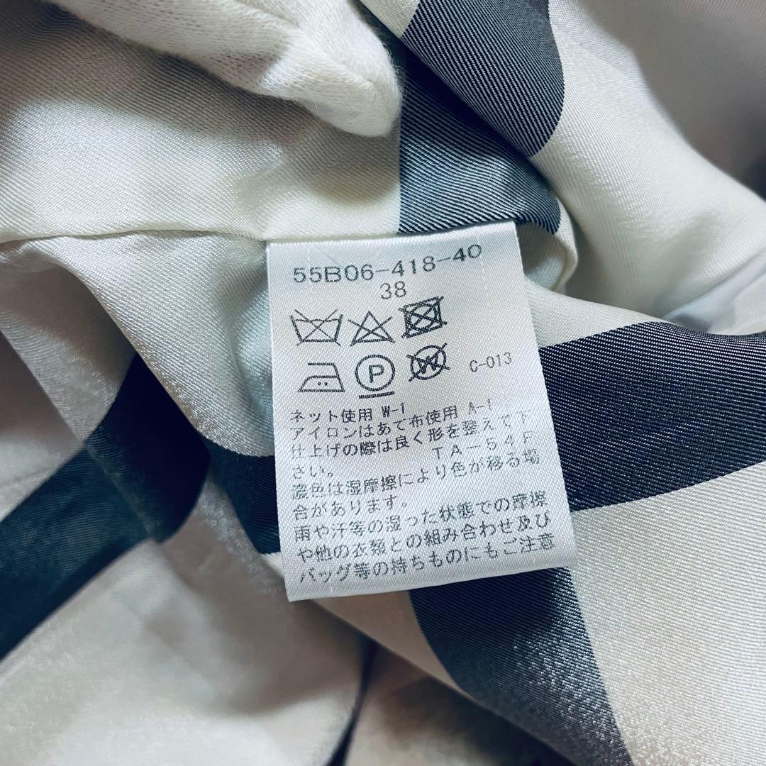 美品　ブルーレーベルクレストブリッジ　ベージュロングコート　ダブルブレスト　38