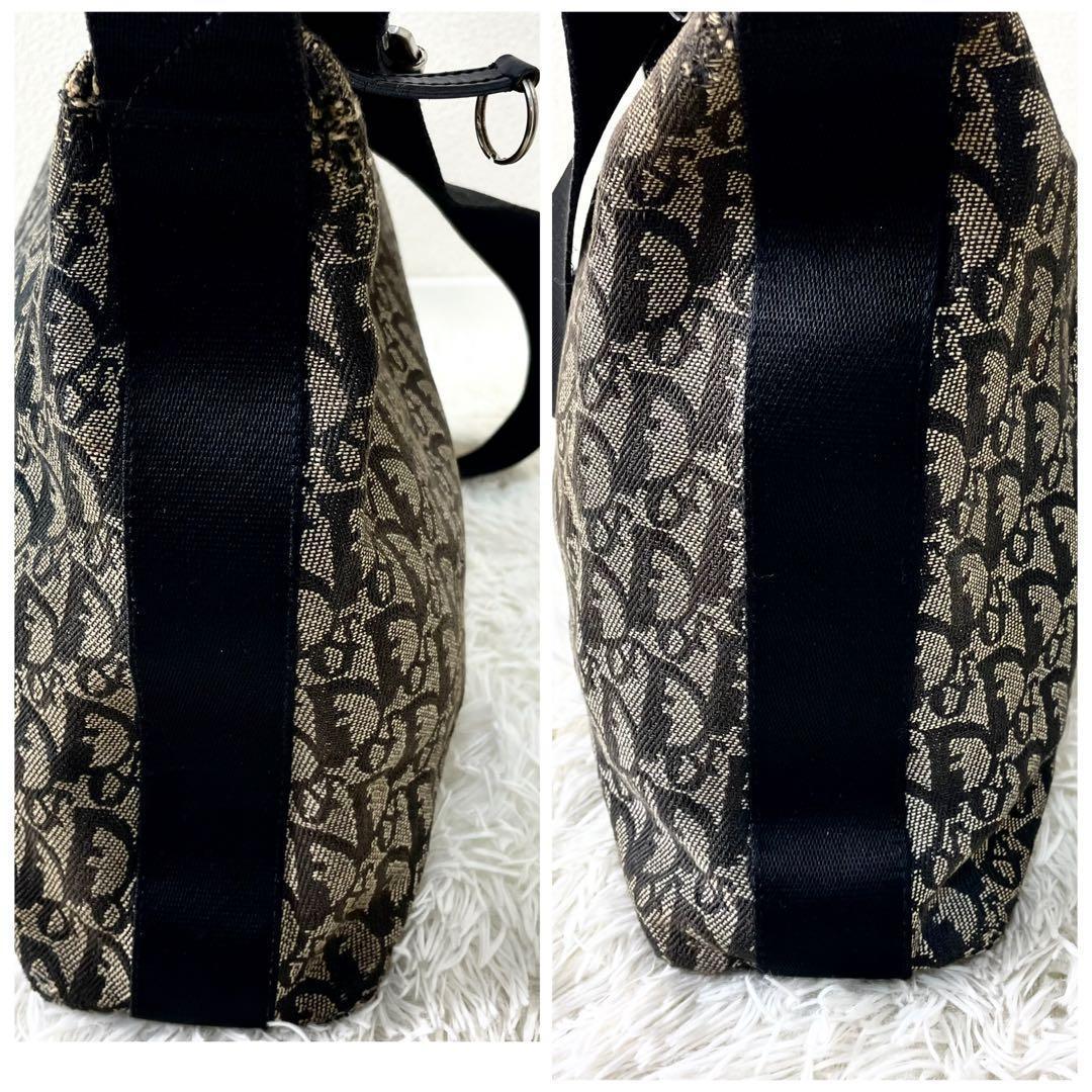 クリスチャンディオール　Dior トロッター　ショルダーバッグ　キャンバス
