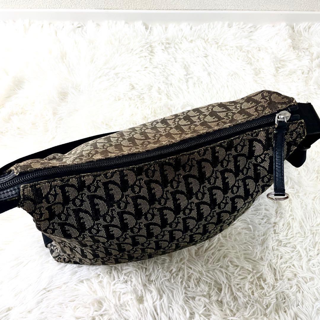 クリスチャンディオール　Dior トロッター　ショルダーバッグ　キャンバス