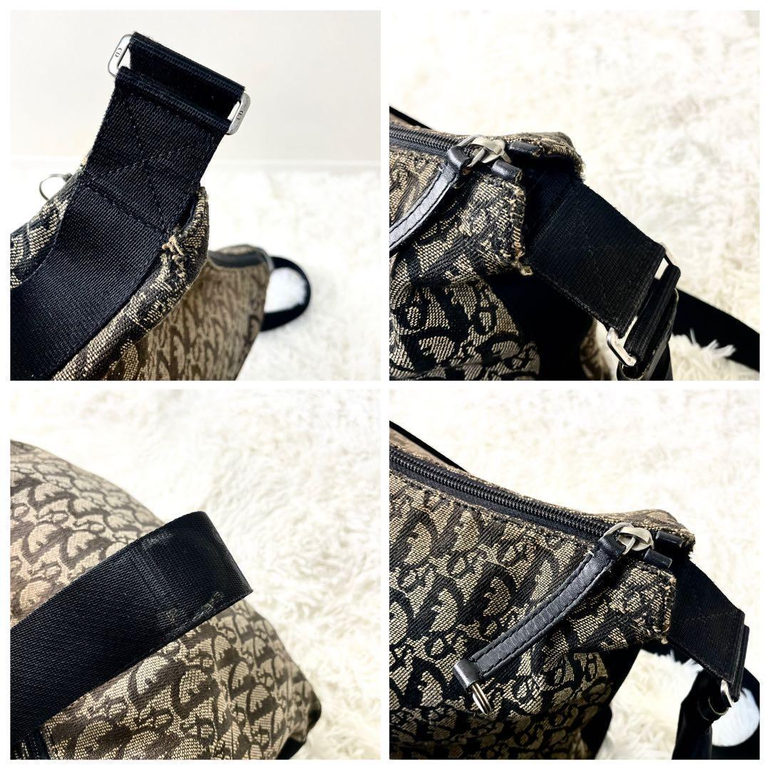 クリスチャンディオール　Dior トロッター　ショルダーバッグ　キャンバス