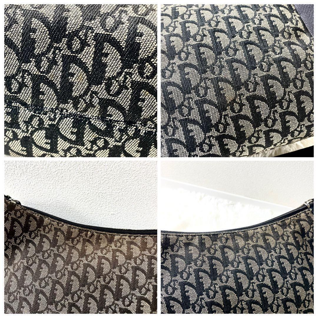 クリスチャンディオール　Dior トロッター　ショルダーバッグ　キャンバス