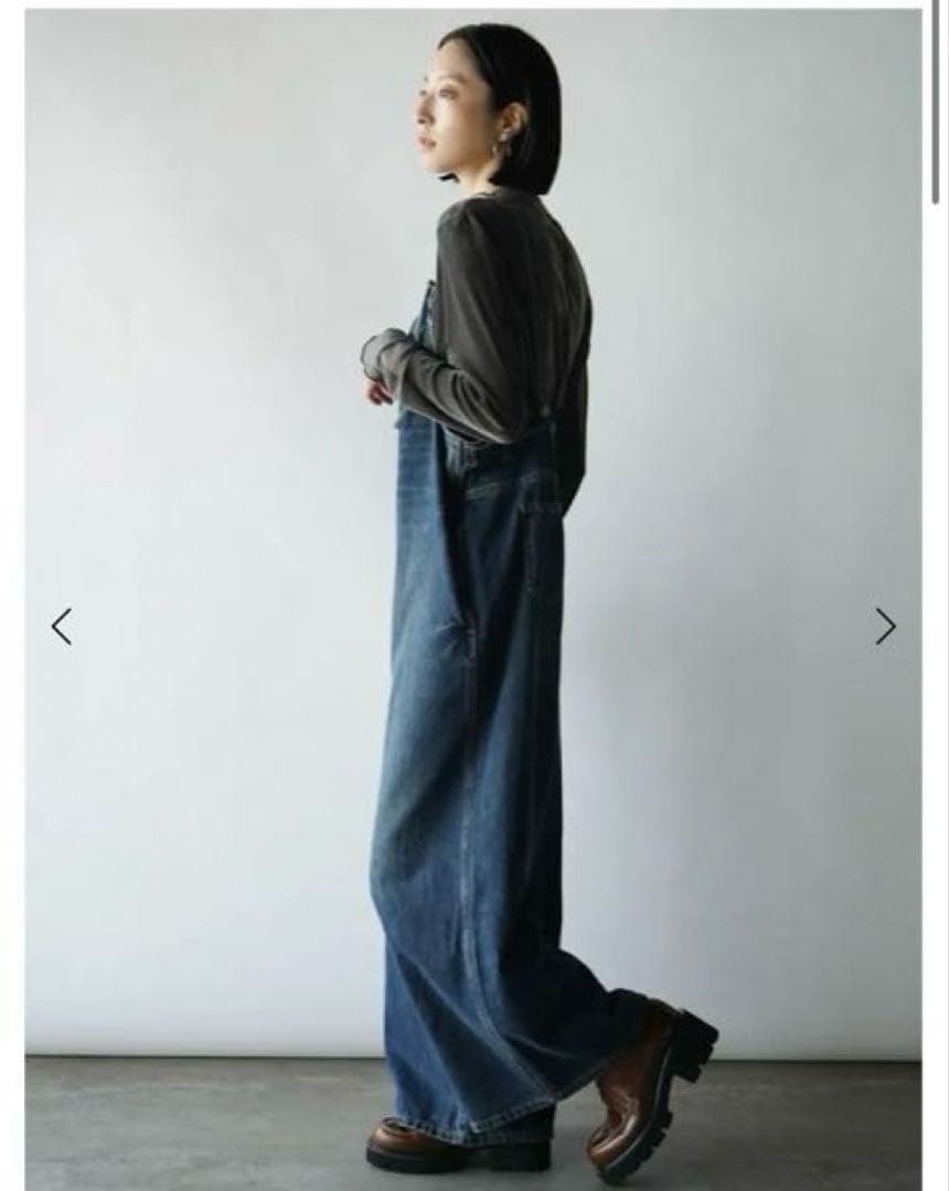 新品タグ付き　RADIATE アシメフロントデニムオーバーオール