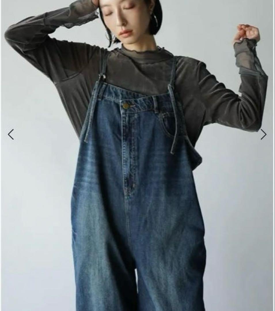 新品タグ付き　RADIATE アシメフロントデニムオーバーオール