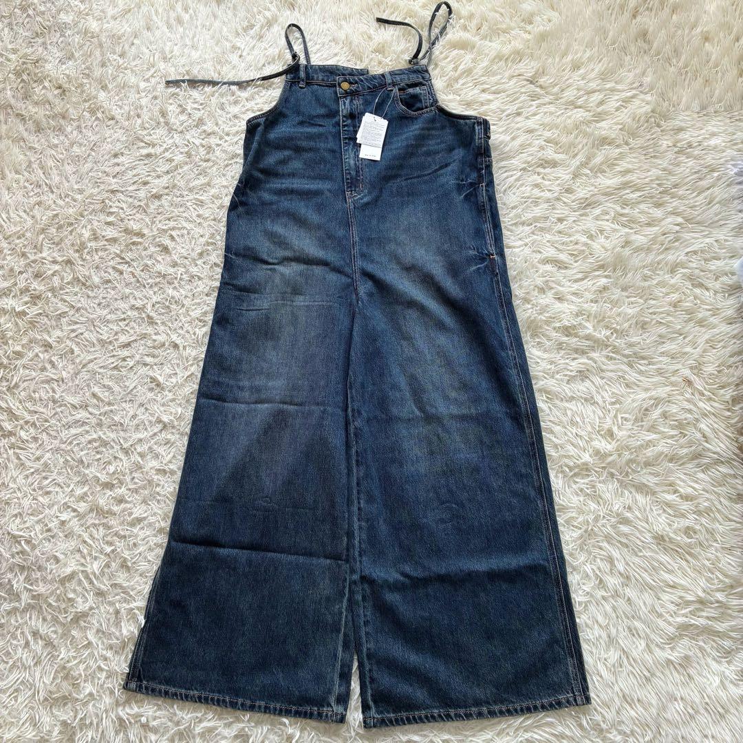 新品タグ付き　RADIATE アシメフロントデニムオーバーオール