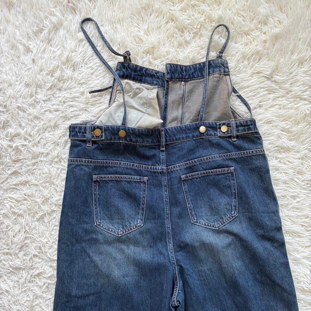 新品タグ付き　RADIATE アシメフロントデニムオーバーオール
