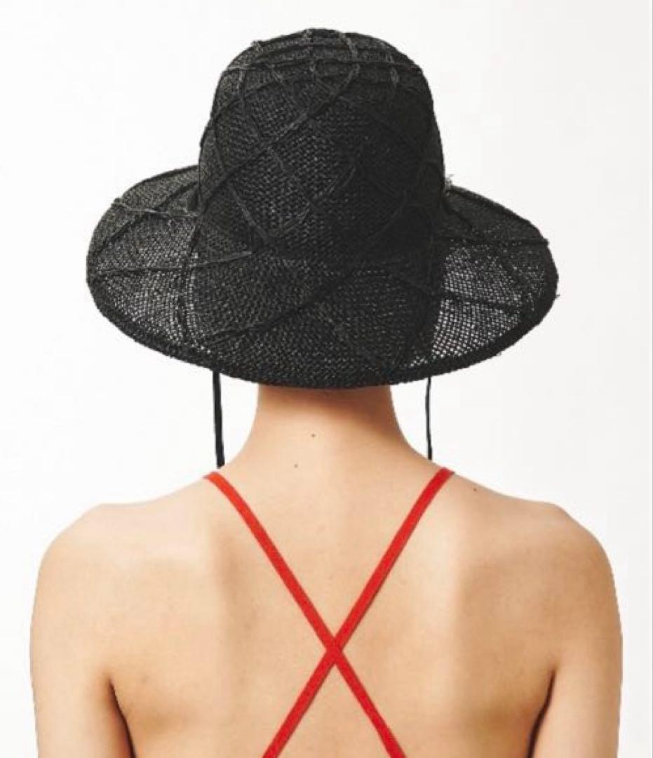 美品 La Maison de Lyllis ハット　ブラック