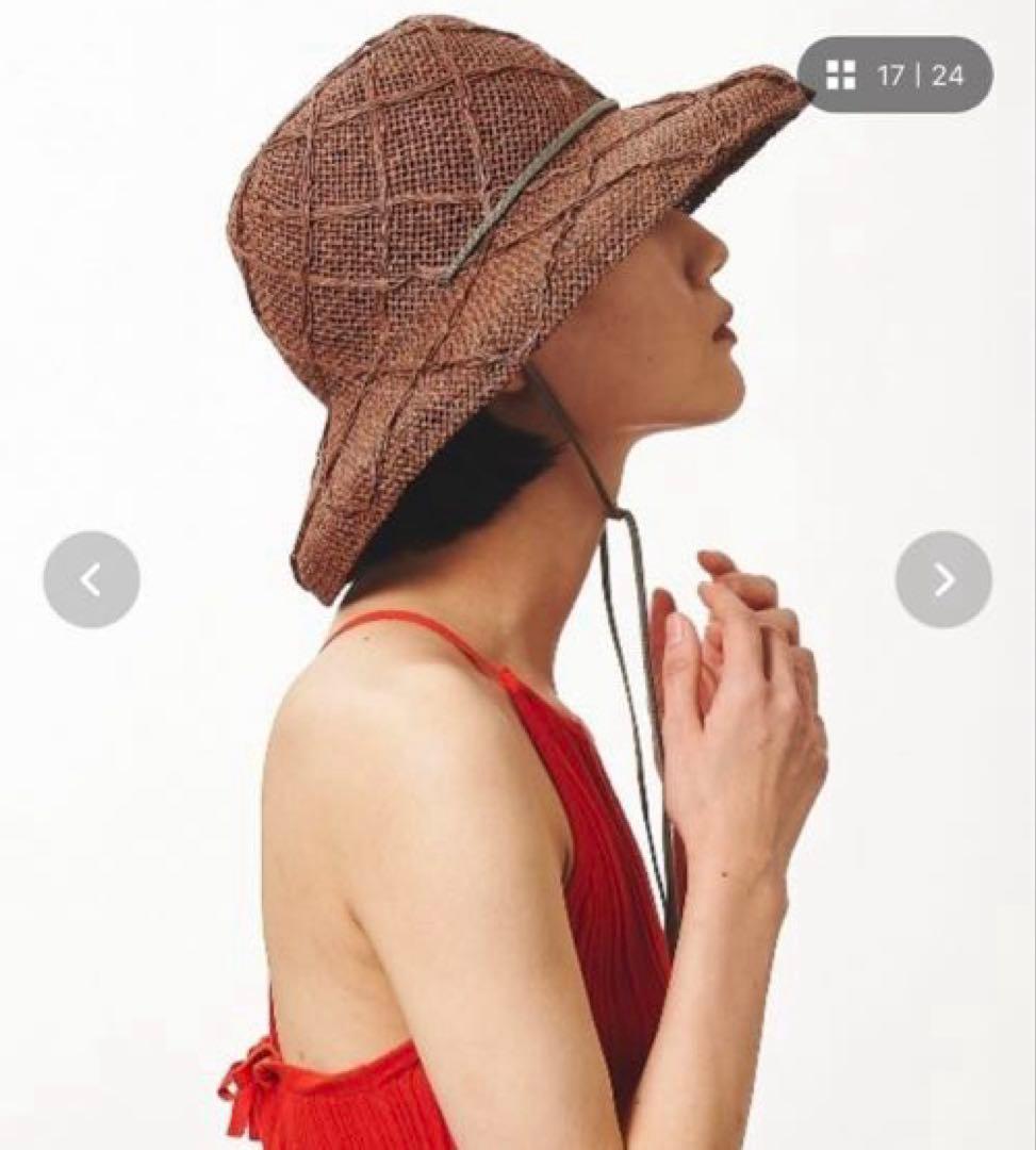 美品 La Maison de Lyllis ハット　ブラック