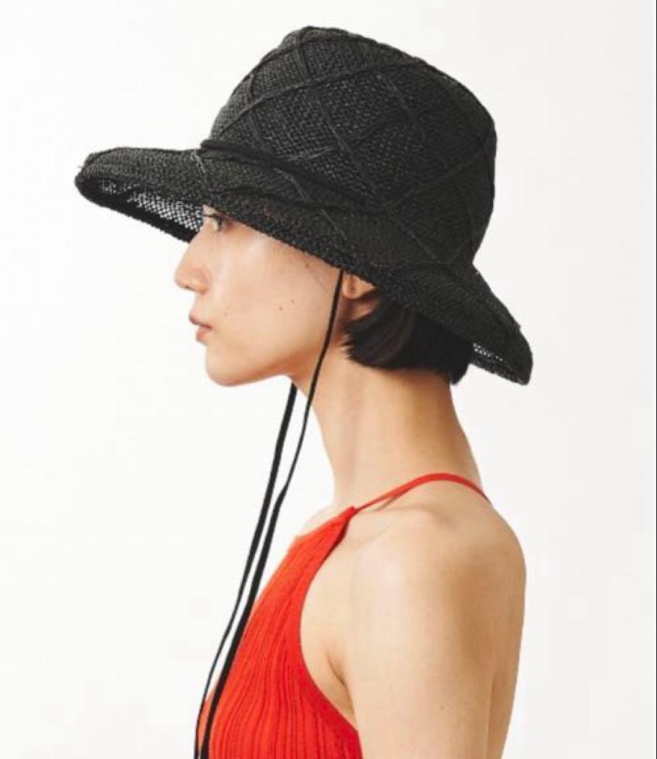 美品 La Maison de Lyllis ハット　ブラック