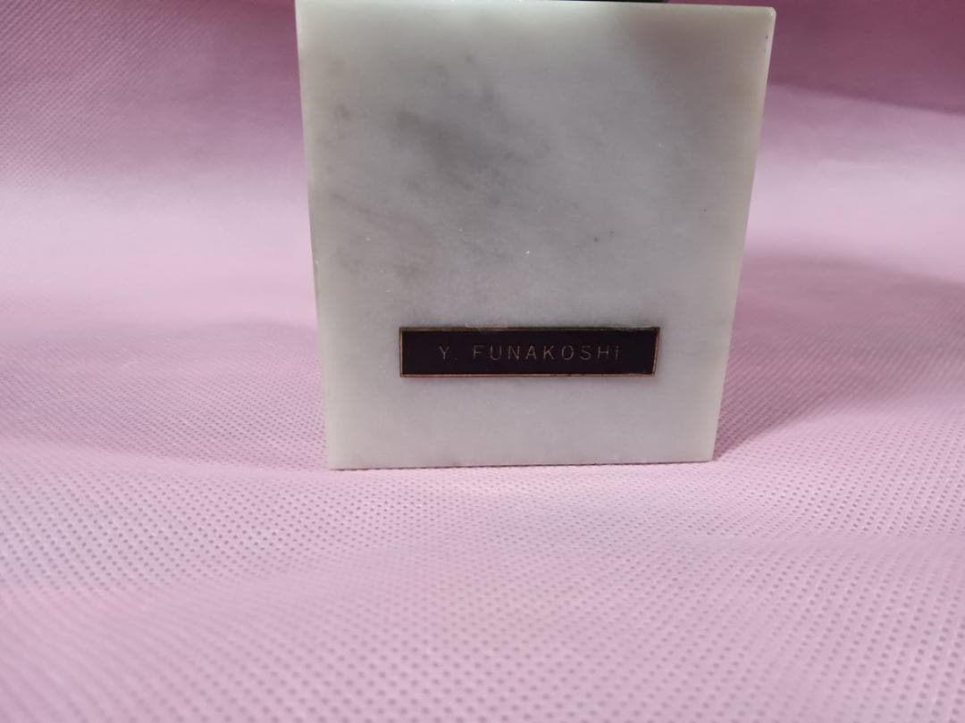 舟越保武作　ブロンズ像　””アンナ””　美人像　高さ21センチ　銘有