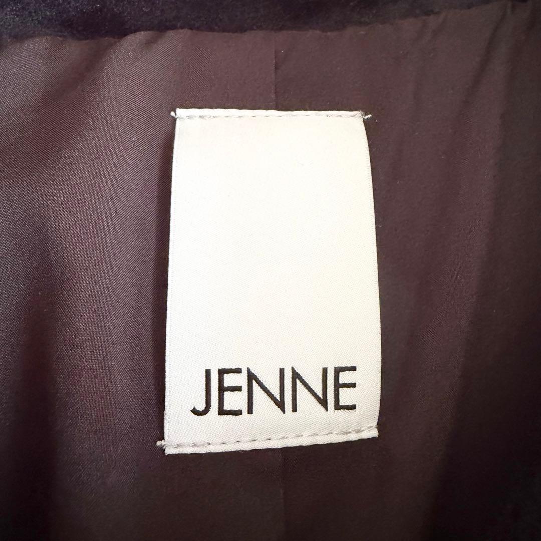 JENNE　ジェンヌ　プードル　ケープ　コート　ブラック　黒　ポンチョ