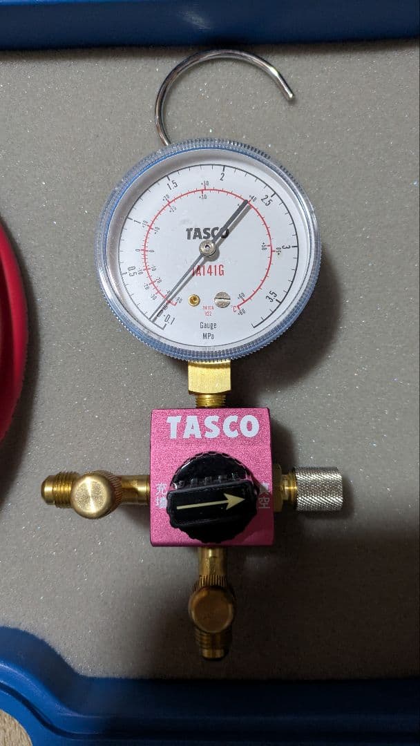 TASCO 　バルブ式シングルゲージマニホールド