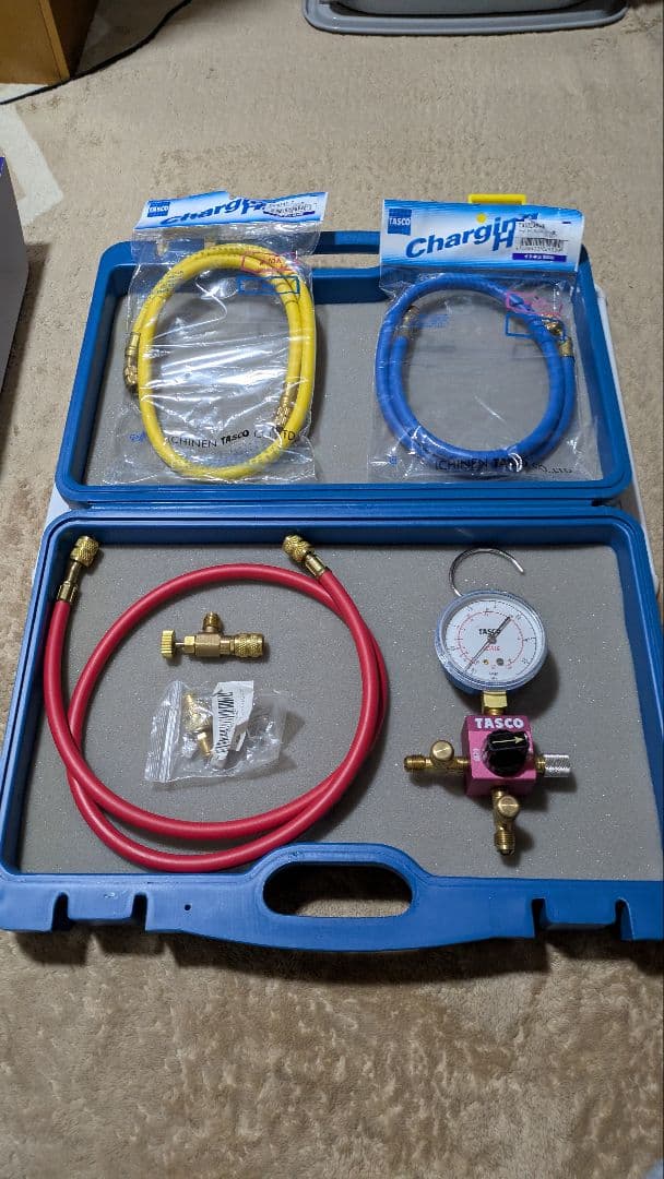 TASCO 　バルブ式シングルゲージマニホールド